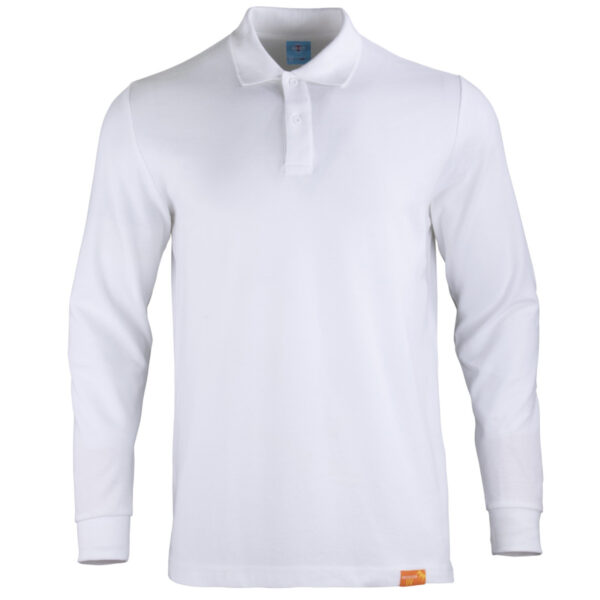 Polera Polo 80% Algodón Manga Larga Hombre